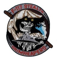Embroidered badge F-117 Stealth Grimreapers